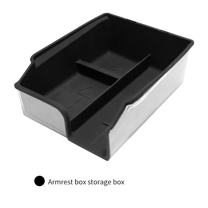 For Tesla Model 3 2023 Model Y Silicone Storage Box 2021 2022 Center Armrest Console Double Organizer Case Car Accessories Auto