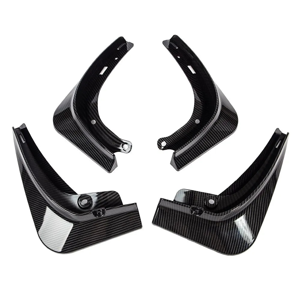 Xyzplus Model3 2023 Mud Flaps For Tesla Model 3 2022 Accessories Guard Fender Front Rear Wheel Mudguard Carbon Fiber ABS