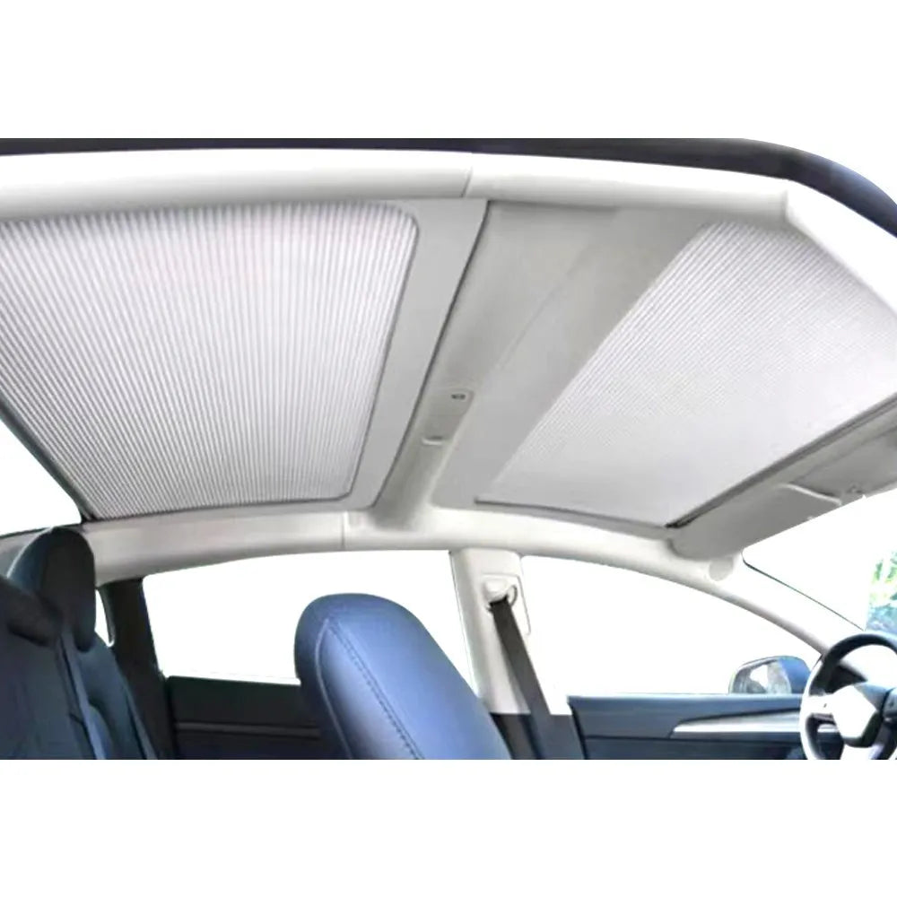 Model3 2022 Sunshade Net Front&Rear Sunroof Pads Convenient Foldable Sunshade For Tesla Model 3 2023 Auto Interior Accessories