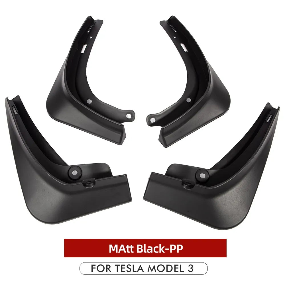 Xyzplus Model3 2023 Mud Flaps For Tesla Model 3 2022 Accessories Guard Fender Front Rear Wheel Mudguard Carbon Fiber ABS
