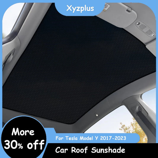 Xyzplus New 2023 Sunshade Car Sun Visor For Tesla Model Y 2022 Accessories  Rear Front Sun Shade Roof Skylight Shades Protector