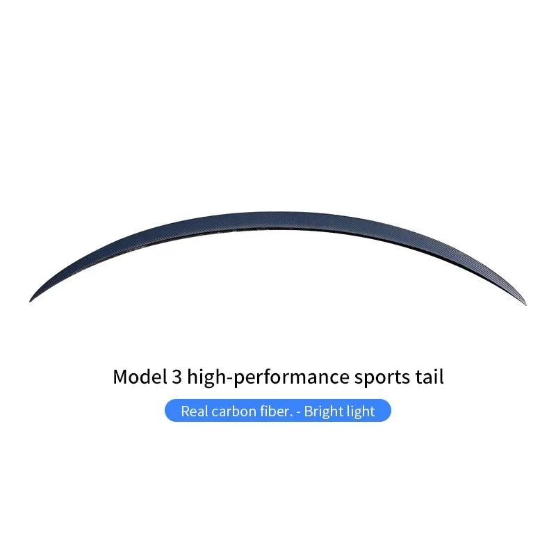 For Tesla New Model Y 2023 Model 3 Trunk Wing Spoiler Rear Trunk Spoiler Tesla Modely Real Carbon Fiber Original Car Accessories