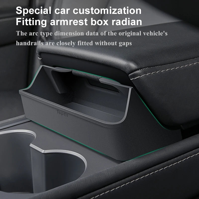 Model3 Central Control Armrest Box Glasses Pocket For Tesla Model 3/Y Accessories 2022 Car Glass Case Storage Casket Auto Parts