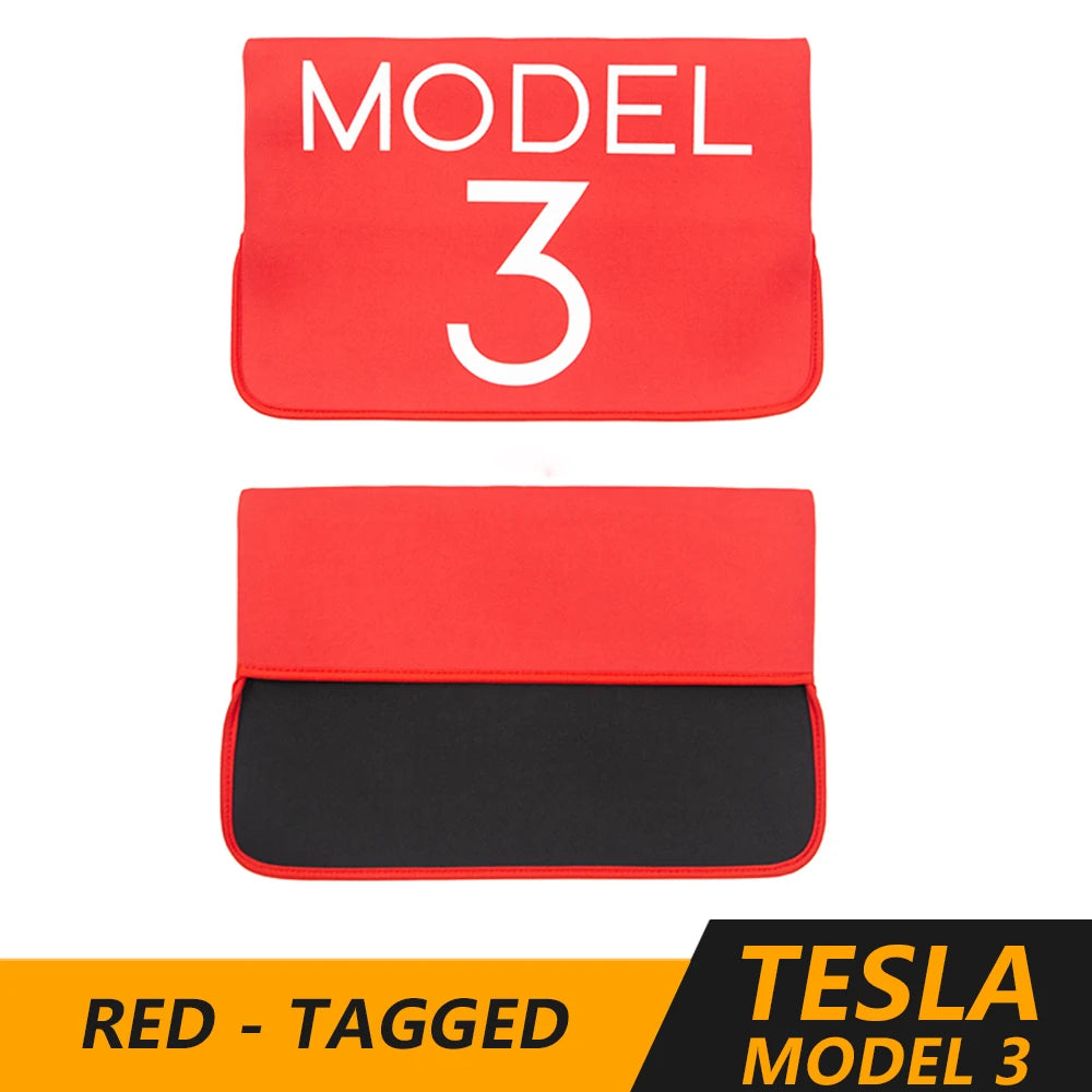 Screen Protector Cover Model3/ModelY LOGO For Tesla Model 3 Y Black/Red/White Car Swivel Bracket Guard Auto Accessories 2022