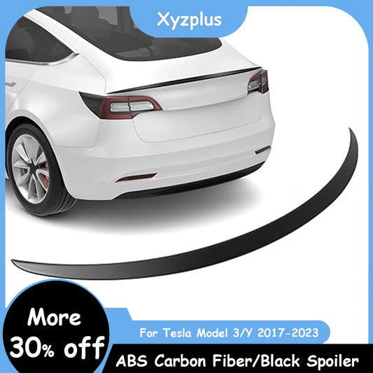 Car ABS Spoiler Carbon Fiber for Tesla Model 3 Y 2023 Original High-performance Exterior Modification Model3 2022 Accessories