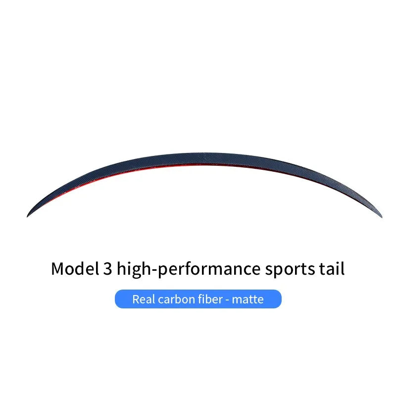 For Tesla New Model Y 2023 Model 3 Trunk Wing Spoiler Rear Trunk Spoiler Tesla Modely Real Carbon Fiber Original Car Accessories