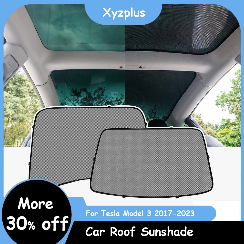 Model3 2023 Sunshade Car Sun Visor Rear Front Sun Shade For Tesla Model 3 2022 Accessories Roof Skylight Shades Protector