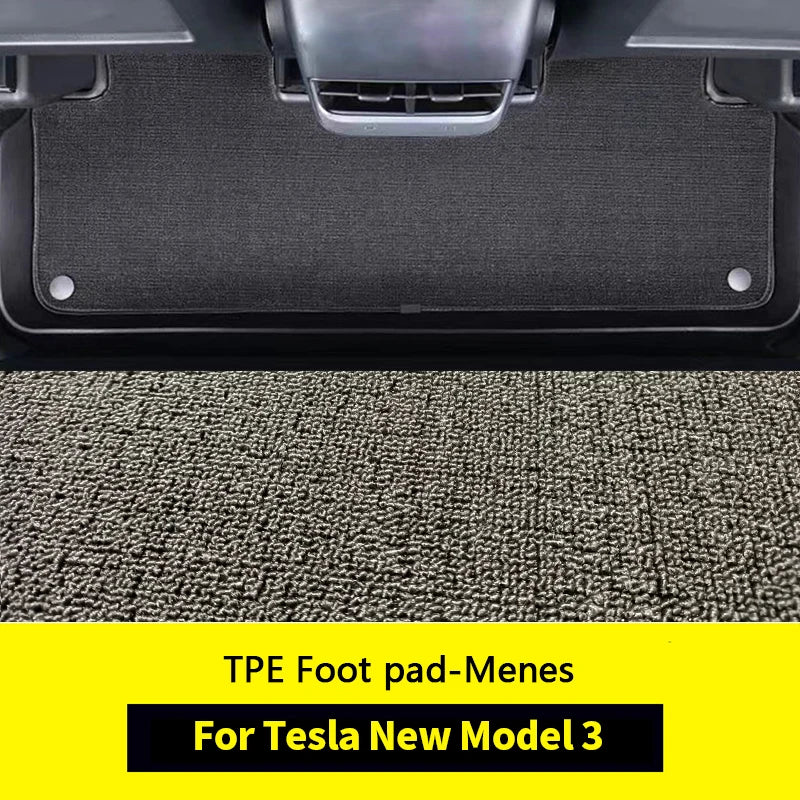 For tesla model 3 2024 foot mat and front rear trunk mat