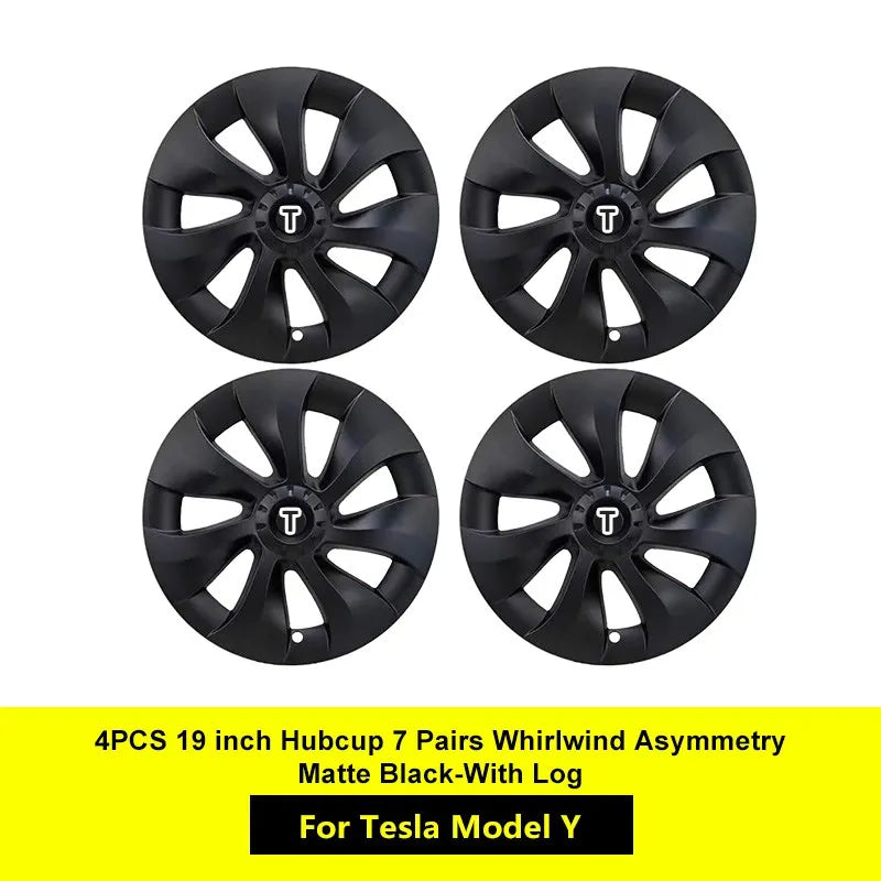 4PCS for Tesla Model Y 2023 Hub Cap Performance Replacement Wheel Cap 19 Inch Automobile Hubcap Full Rim Cover Accessories